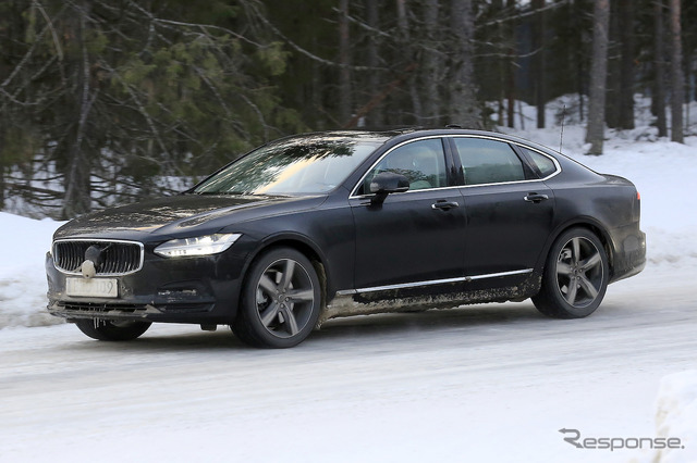 ボルボ S90 改良新型 プロトタイプ(スクープ写真)