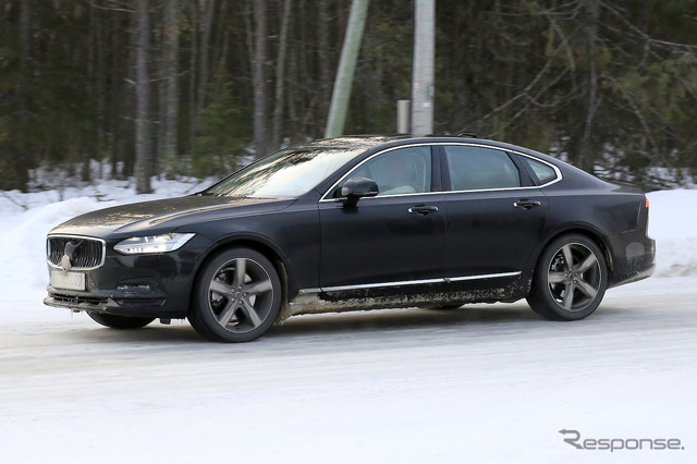 ボルボ S90 改良新型 プロトタイプ(スクープ写真)