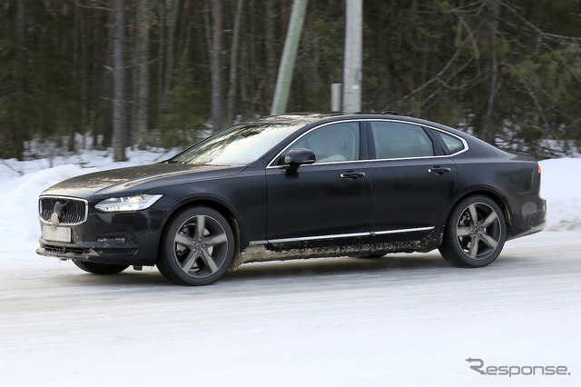 ボルボ S90 改良新型 プロトタイプ（スクープ写真）