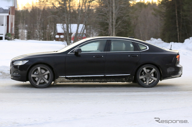 ボルボ S90 改良新型 プロトタイプ（スクープ写真）