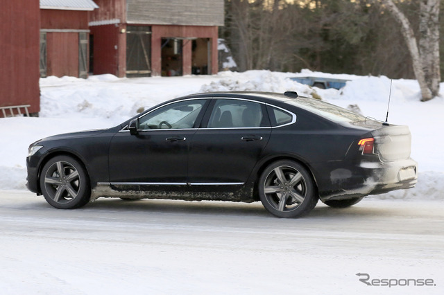 ボルボ S90 改良新型 プロトタイプ(スクープ写真)