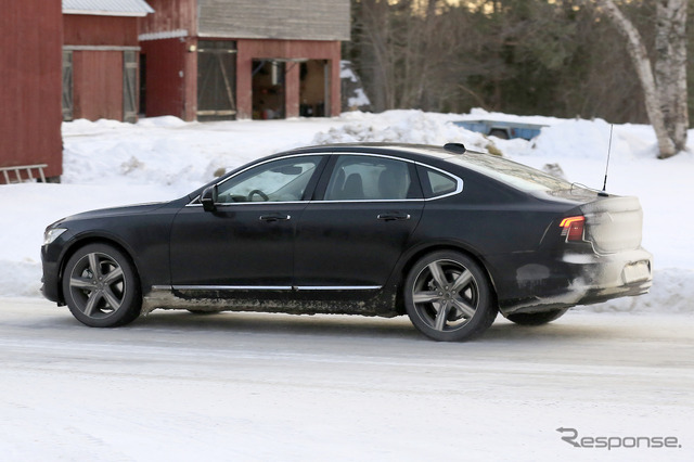 ボルボ S90 改良新型 プロトタイプ（スクープ写真）