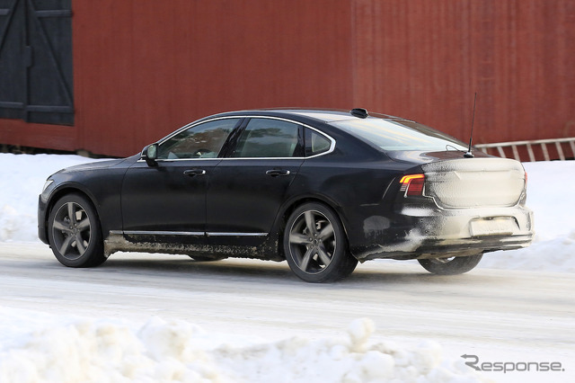 ボルボ S90 改良新型 プロトタイプ(スクープ写真)