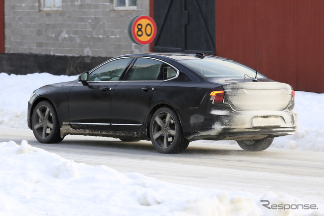 ボルボ S90 改良新型 プロトタイプ(スクープ写真)