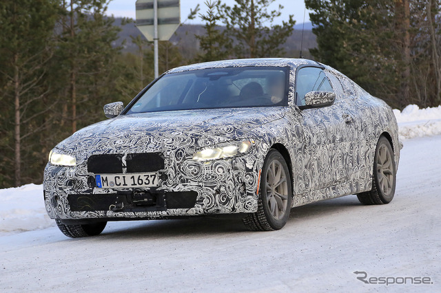 BMW 4シリーズクーペ 新型プロトタイプ(スクープ写真)