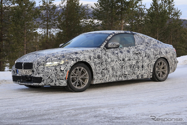 BMW 4シリーズクーペ 新型プロトタイプ(スクープ写真)