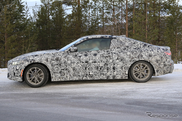 BMW 4シリーズクーペ 新型プロトタイプ(スクープ写真)