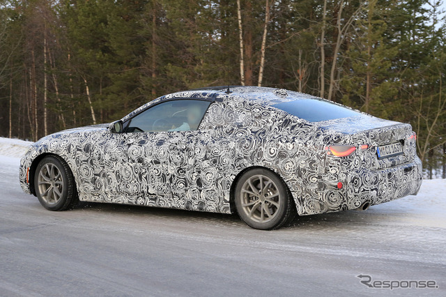 BMW 4シリーズクーペ 新型プロトタイプ(スクープ写真)