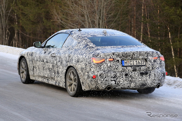 BMW 4シリーズクーペ 新型プロトタイプ(スクープ写真)