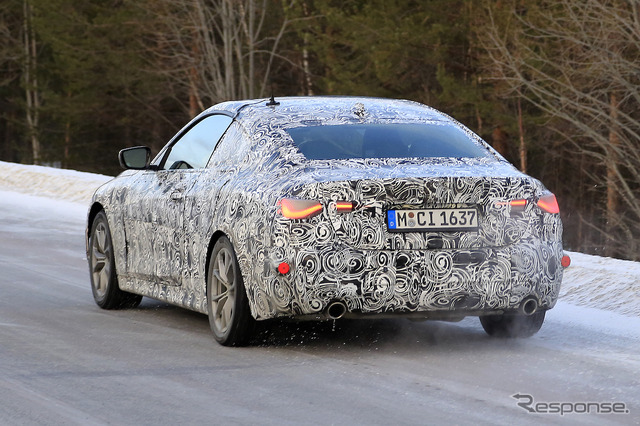 BMW 4シリーズクーペ 新型プロトタイプ(スクープ写真)