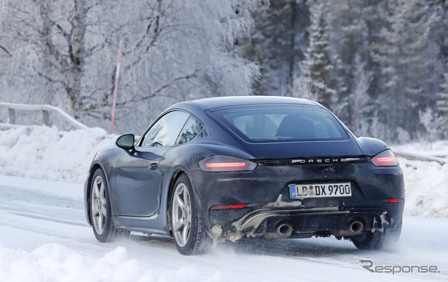ポルシェ 718 ケイマン GTS 4.0 開発車両(スクープ写真)
