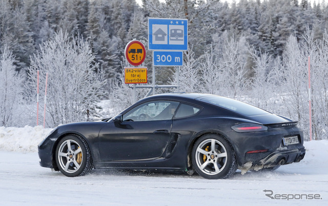 ポルシェ 718 ケイマン GTS 4.0 開発車両(スクープ写真)