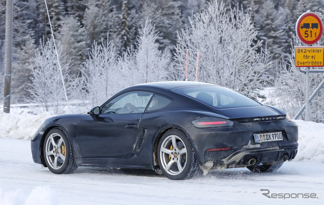 ポルシェ 718 ケイマン GTS 4.0 開発車両(スクープ写真)