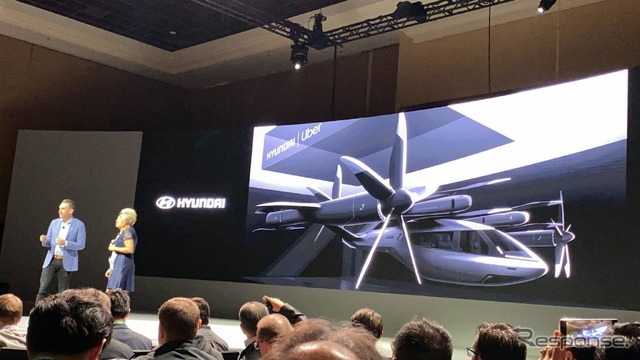 ヒュンダイ初の空飛ぶ車(イメージ。CES 2020)