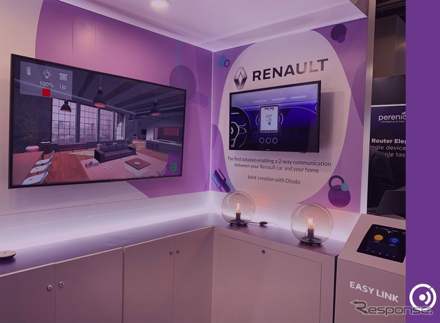 ルノーグループとフランスのOtodoが共同開発した「Car to Home」(CES 2020)