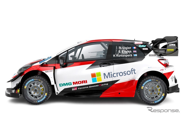 2020年仕様「トヨタ・ヤリスWRC」の公開画像。