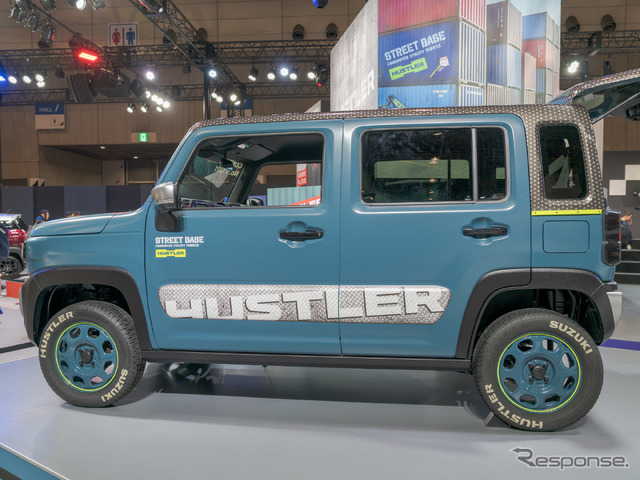マット塗装が目をひく。車高は少しだけアップしている。(東京オートサロン2020)