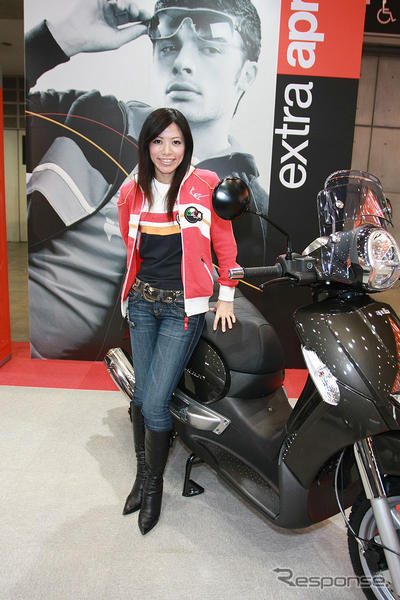 【東京モーターサイクルショー08】コンパニオン写真蔵…アプリリア