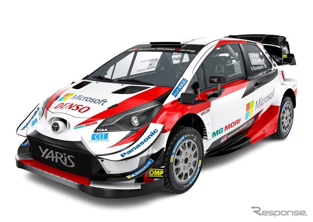 2020年仕様「トヨタ・ヤリスWRC」の公開画像。