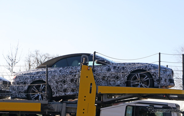 BMW 4シリーズ カブリオレ 次期型プロトタイプ(スクープ写真)