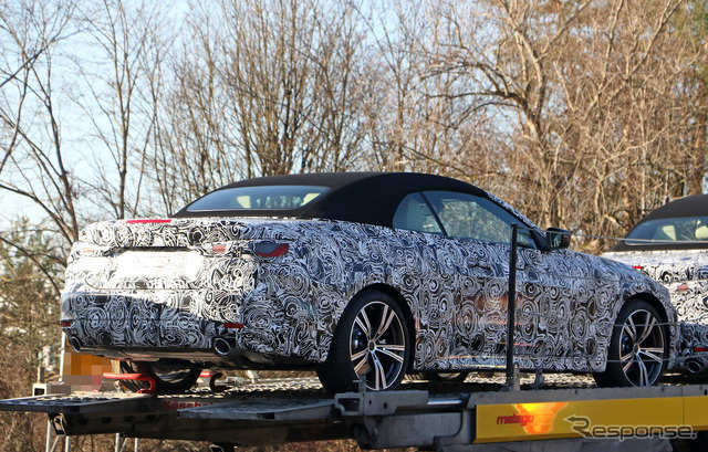 BMW 4シリーズ カブリオレ 次期型プロトタイプ(スクープ写真)