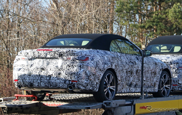 BMW 4シリーズ カブリオレ 次期型プロトタイプ(スクープ写真)
