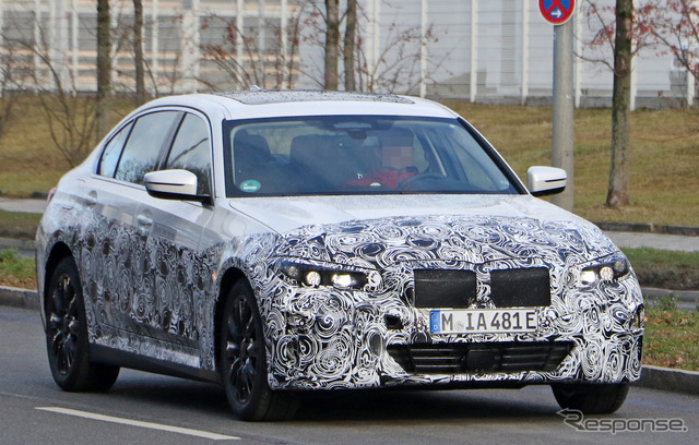 BMW 3シリーズセダンEV 開発車両(スクープ写真)