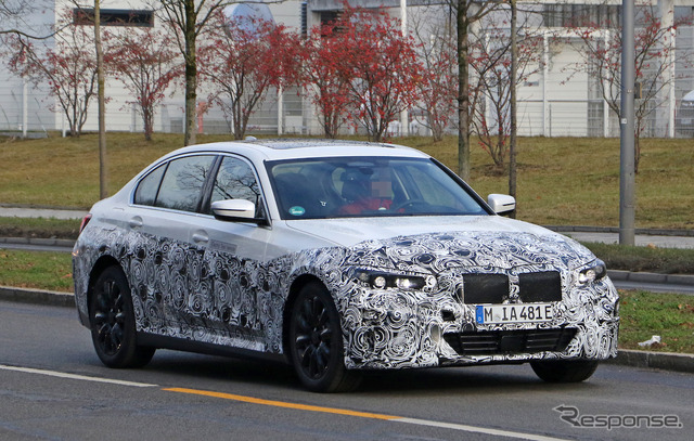 BMW 3シリーズセダンEV 開発車両(スクープ写真)