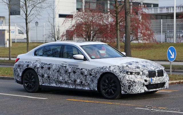 BMW 3シリーズセダンEV 開発車両(スクープ写真)