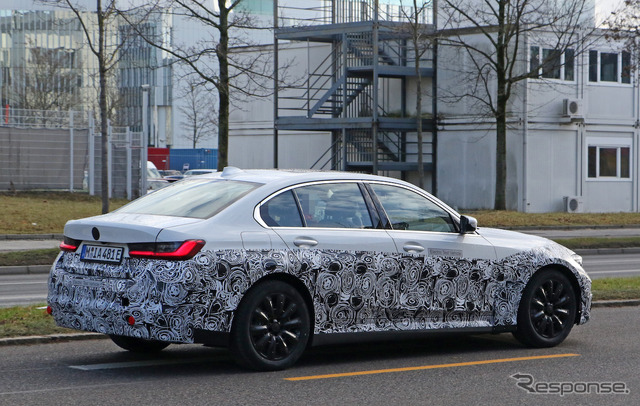 BMW 3シリーズセダンEV 開発車両(スクープ写真)