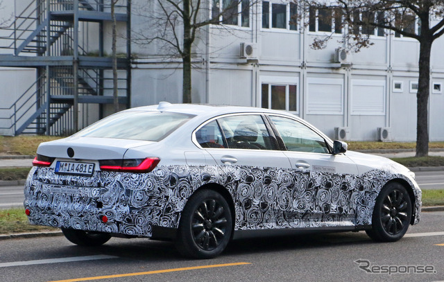 BMW 3シリーズセダンEV 開発車両(スクープ写真)