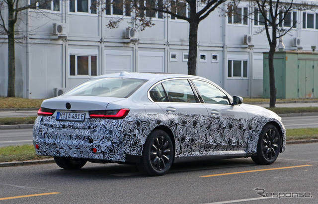 BMW 3シリーズセダンEV 開発車両(スクープ写真)