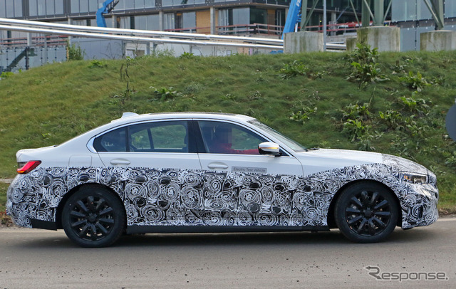 BMW 3シリーズセダンEV 開発車両(スクープ写真)