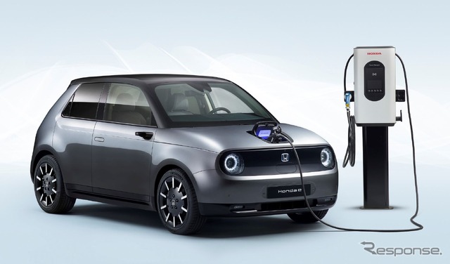 ホンダのEV、ホンダeからの電力供給事業のイメージ