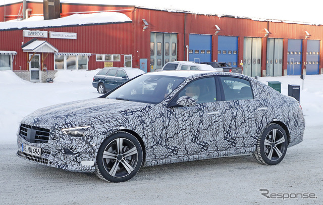 メルセデスベンツ Cクラス 次期型プロトタイプ スクープ写真
