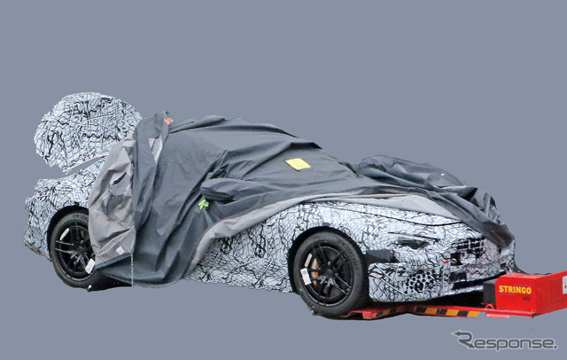 メルセデスベンツ SL 次世代型プロトタイプ(スクープ写真)