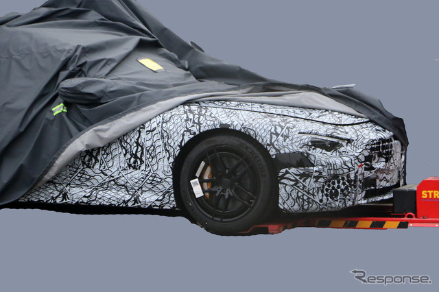 メルセデスベンツ SL 次世代型プロトタイプ(スクープ写真)