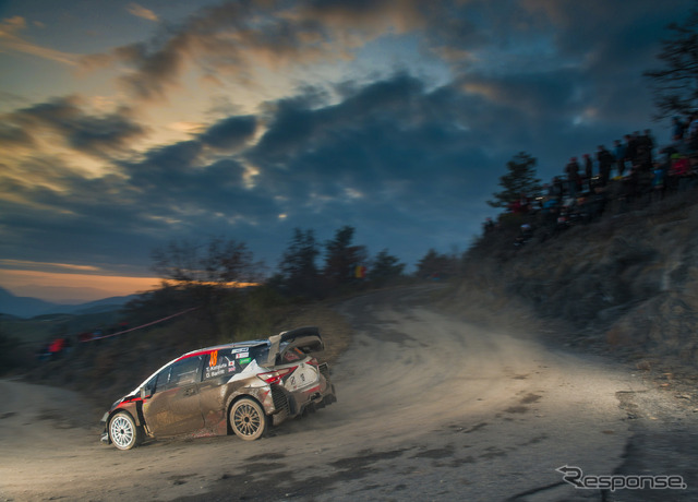 #18 勝田貴元（トヨタ）は今季WRC初戦を個人入賞圏（10位以内）の7位で完走した。