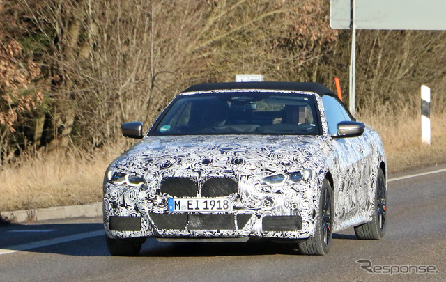 BMW 4シリーズ カブリオレ 新型プロトタイプ(スクープ写真)