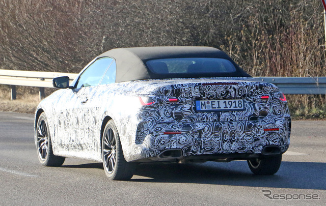 BMW 4シリーズ カブリオレ 新型プロトタイプ(スクープ写真)
