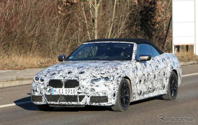 BMW 4シリーズ カブリオレ 新型プロトタイプ(スクープ写真)