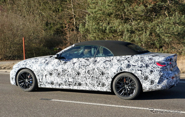 BMW 4シリーズ カブリオレ 新型プロトタイプ（スクープ写真）