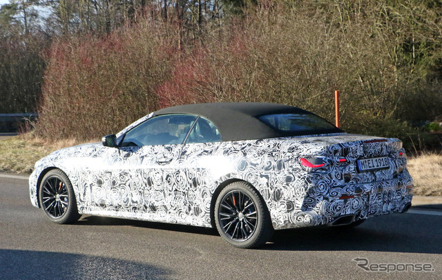 BMW 4シリーズ カブリオレ 新型プロトタイプ(スクープ写真)
