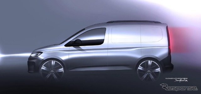 VWキャディ新型のティザースケッチ