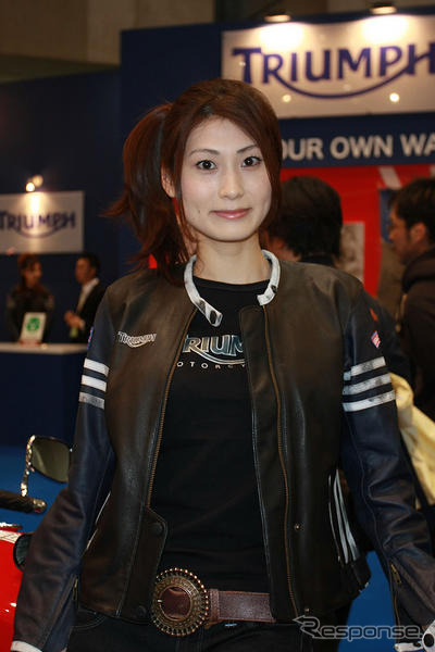 【東京モーターサイクルショー08】コンパニオン写真蔵…トライアンフ