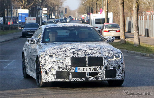 BMW M4クーペ 新型プロトタイプ(スクープ写真)