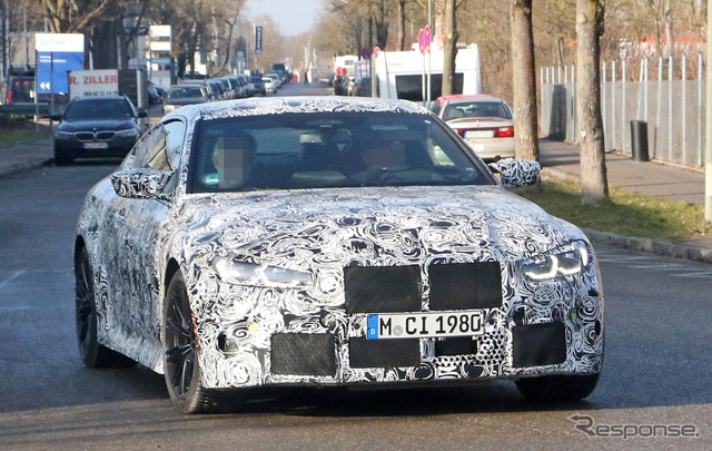 BMW M4クーペ 新型プロトタイプ(スクープ写真)