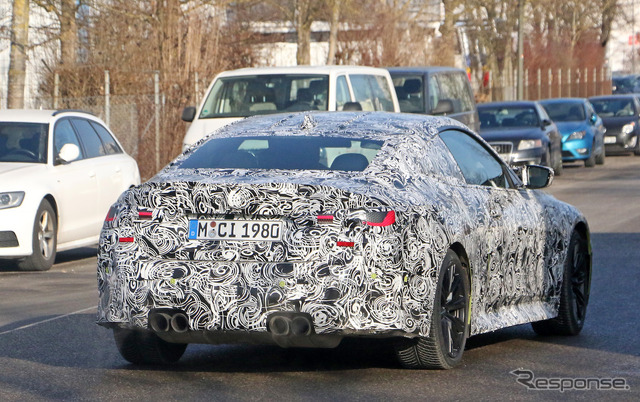 BMW M4クーペ 新型プロトタイプ(スクープ写真)