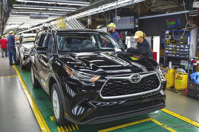 トヨタの米国インディアナ工場