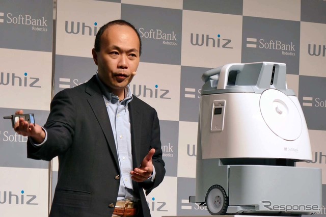 Whizの取り組みについて話すソフトバンクロボティクス常務執行役員 Chief Business Officer 吉田 健一氏